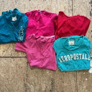 Aeropostale Vibrant Tops Collection - Blue and Pink